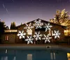 Kerstprojectorlamp Moving White Snowflake LED Landschap Projection lights Outdoor / Indoor Decor Spotlights Fase Bestraling voor Christus