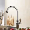 New Design Hot and Cold Kitchen Sink Faucets With Porcelain Decorated / Five Styles Kitchen Taps HS338/Multifunctional wrench