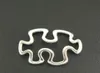 Złącza Ustalenia Autyzm Puzzle Piece Antique Silver Hollow 30x18mm, 50 sztuk (B23546)