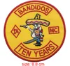 Cheap Prime Bandidos Ten Years Motorcycle Biker Club MC FRONT Clothes Applique Embroidered Patch Iron On Badges