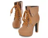 حذاء اللباس بائع الساخنة الكاحل نساء منصة كعب High Martin Women Lady Boot