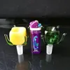 Com asas cor de vidro colorido de bolhas acessórios, tubos de fumantes de vidro coloridos mini canos de mão Multi-Colors Best Spoon Glas
