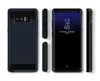 슬라이드 카드 슬롯 홀더 전화 케이스 삼성 갤럭시 S8 S9 Plus S7 S6 가장자리 참고 8 하이브리드 플라스틱 TPU 실리콘 백 케이스 커버