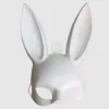 Maison jardin femmes fille fête oreilles de lapin masque noir blanc Cosplay Costume mignon drôle Halloween masque XB13105203