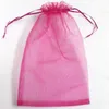 100 Stück große Organza-Verpackungsbeutel, Geschenktüten, Schmuckbeutel, Hochzeitsgeschenke, Weihnachtsfeier, Geschenkbeutel, 20 x 30 cm, 7 8 x 11 8 Zoll239Y