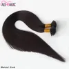 I Tip Человеческие волосы Натуральный черный цвет 20 22 дюйма Малайзийские прямые кератиновые наращивание волос 100 г Волосы для продажи