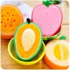 Cute Fruit Shape Microfiber Kitchen Sponge For Washing Scouring Pad Washing Towel Sponges Dishes Clearing Kitchen Tool Cleaning Supplies