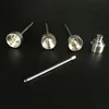 Wholesale 10mm & 14mm 18mm Adjustable Gr2 Titanium Nail Bong Tool Set with Carb Cap Dabber Tool 15ml Skull Shape Slicone Jar Dab Container