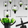 Hanging Lamp modern loft lighting Geometric Plants Pot Iron Square Round Suspension chandelier amerNature Designer For Decor Restaurant Cafe