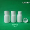 10 + 2 setleri 10g Mini Plastik Katı Beyaz Yuvarlak Tıp Şişeler Boş Plastik Kaplar Hap Şişe