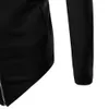 Wholesaleファッションメンズ秋冬ロングフード付きトレンチファッション不規則ソリッドジッパージャケットコートCloakコートアウタープラスサイズL3