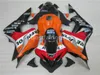 Injectie Body Parts Fairing Kit voor Honda CBR600RR 07 08 Orange Black Backings Set CBR 600RR 2007 2008 YT35