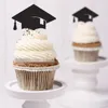 케이크 toppers 졸업 모자 종이 카드 컵 케 잌은 래퍼 베이킹 컵 생일 티 파티 웨딩 장식 베이비 샤워