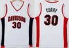 Мужские рыцари Стивен Curry 30 Высшая школа Баскетбол Джетки NCAA Davidson Wildcat Сшитые рубашки синий красный S-XXL