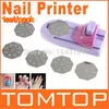 Hela nagelkonsttryckmaskin Diy Color Printing Machine Polish Stamp 6 PCS Mönstermall Set Set Digital Nail Printer2408355