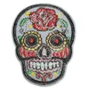 20 pcs Patch DIY Flowered Skull Embroidered Patches Fabric Badges IronOn Sewing For Bags Patches Clothes Hat Decorative Ornament3257099