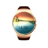 KW18 Smart Bluetooth Assista Totalmente Arredondado Android / Ios Reloj Inteligente Cartão SIM Monitor de Frequência Heart Relógio Relógio Mic Anti perdido