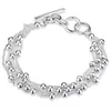 Wholesale - Retail lowest price Christmas gift, free shipping, new 925 silver fashion Bracelet yB101