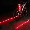 Luce LED per bicicletta 5 LED2 Laser Fanale posteriore per bici notturna Spia di sicurezza Luce posteriore per bicicletta Lampada di coda LED Ciclismo6404476