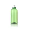 500 ml 12 stks lege cosmetische huisdier flessen met aluminium cap grote plastic container cosmetica verpakking container bruin rode groene lotion fles