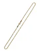 Cadenas de collar de oro de 10 pcs / lote 16 pulgadas para el regalo de joyería de moda de artesanía de bricolaje GO15 GO15 GRATIS ShIPP