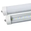 T8 8ft 45W LED-buislicht, enkele pin FA8-basis, 6000K koud wit, 8 voet fluorescentielampen 90W vervanging, helder deksel, dual-end power