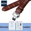 Echtes Leder Uhren -Uhr -Uhren -Band -Gurt für Omega -Tissot -Armband für Hamilton 121314161718192022224 mmtool7361530