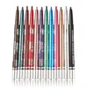 Partihandel-12Colors / Lot Eye Liner Glitter Shadow Lip Eyeliner Penna Pen Kosmetiska Make Up Set Kit Kvinnor Skönhet med Rotary Retractable