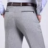 Wholesale- Summer Men Suit Pants Mens Silk Trousers Business Men's Pant Western Style Pants Formal Wedding Party Dresses Size 30-40