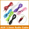 3.5mm AUX Audio Cables Male To Male Stereo Car Extension Audio Cable For MP3 For phone DHL Free Shipping OM-CE4