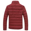 Partihandel - Mäns Down Cotton Jackor Parkas Winter Casual Stand Collar Jackor Bomull-Padded Coat Chaqueta Pluma Hombre