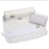 2022 Позиционер для сна для новорожденных, противоскользящая подушка с простыней + подушка, наборы из 2 предметов для детей от 0 до 6 месяцев