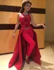 Kaftan Dubai Muslim Red Evening Dresses Myriam Fairs Women Sid Pants Satin Formal Prom Gowns Bridal Party Wear Dress1543385