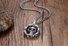 Mens Bike Necklaces Stainless Steel Vintage Skull Motorbike Chain Pendant Necklace for Men Boy Punk Style Jewelry PN-706256y