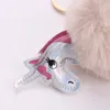 Flamingo plush Keys ring bag Pendant Horse Keychain cartoon Key chain 27 colors C2350