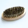 Beard Brush For Men Bamboo brush Boar Bristles Face Massage men shaving brushes Comb Beards and Mustache ZA2023