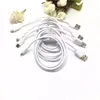 200 pcs 1m / 2m preto / branco Tipo-C 3.1 Tipo C USB Data Sync Cable Carregador para Moblie Telefone