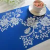 Moda Baskı PP Placemat Bardak Pedleri Yemek Masası Mat Isı Yalıtımı Yemek Masası Mat Placemats Silikon Mat