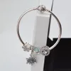 Dorapang 2017 Nieuwe Zomer 925 Sterling Zilveren Charme Kralen Past Europese Vrouwen Armbanden Armbanden Sets van Kettingen Gift DIY Sieraden