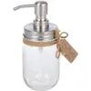 Mason Jar sabonete Líquido Rust grátis Aço Inoxidável 304 Lotion Dispenser Perfeito Holiday Gift para a cozinha ou o Jar Banheiro não cluídos