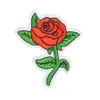 Diy Roses Patches для одежды Железное вышитое пластырь Applique Железо на пятнах швейных аксессуаров