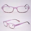 Оптовые женские овальные пластиковые читатели Зеленые дешевые очки для чтения очков для глаз Розовый с силой закручивания