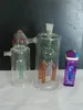 A-29 Height Bongglass Klein Recycler Oil Rigs Water Pipe Shower Head Perc Bong Glass Pipes Hookahs--Flesh and blood