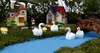 30 pcs frete shiping atacado Mini cisne Jardim Miniaturas De Resina Artesanato artesanato figurin para Decoração de casamento ou mesa de casa decoração do jardim