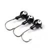 Hög quanlity jigs bly huvud fiske krok 1g / 3,5 g / 5g / 7,0 g / 10g mjuk grub maskar bete fisk krokar