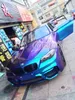 bLUE TO PURPLE Gloss Rainbow drift Chameleon Vinyl Car Wrap Film con bolle d'aria free / release Foglio di copertura 1.52x20m 5X67ft