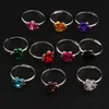 Colorful Little Flower Ring Adjustable Size 100pcs/lot Fresh Band Rings Jewelry DIY NEW R3088/98