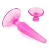 Morbido Jelly Anal Butt+Stainless Plug Metallo Gioiello Dildo Acciaio G Spot Stimolante #R91