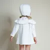 INS New Design Knit Baby Girl Dress with Hat Two Piece Set Girl Baby Clothing for Birthday Cotton Knitted Knit Dress Baby Hooded8673514