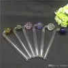 Hot Sale Colorful Straight Glass Oil Burner Pipes Strawberry Shape Water Smoking Glass Pipes Smoking Accessories
